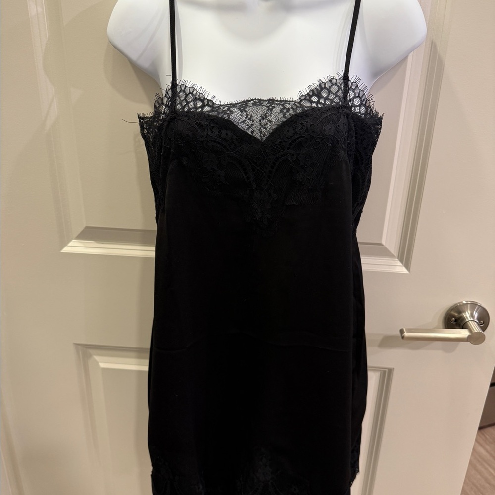 Black Lace Slip Dress